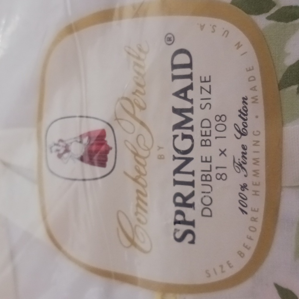 Vintage~ Double Bed size flat sheet- Springmaid NOS - Picture 5 of 5